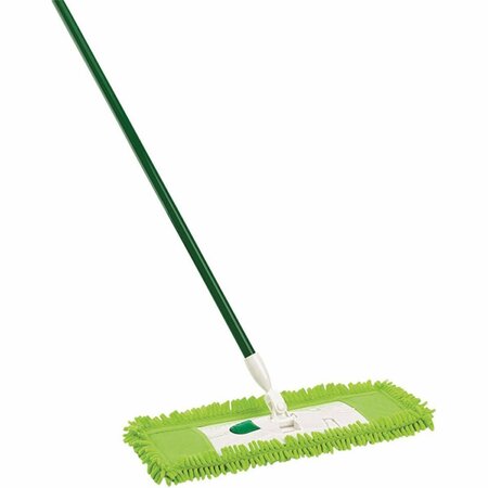 SWIVEL 18.75 in. Wet & Dry Dust Mop Pad Green & White , 6PK SW3305265